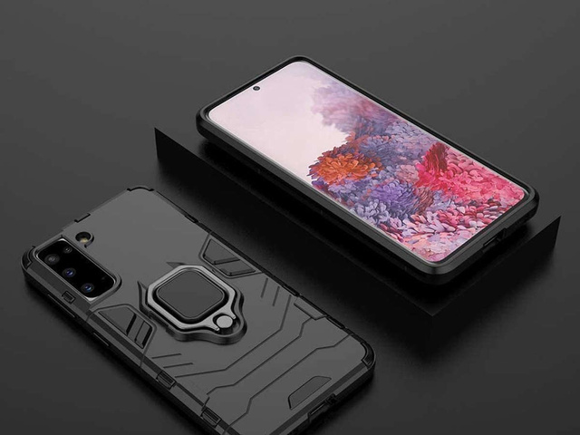 Alogy Etui na telefon Stand Ring Armor do Samsung Galaxy S21 Plus czarne