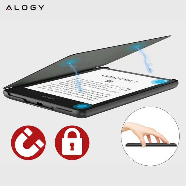 Etui ochronne na czytnik E-Book Alogy ProBook Cover obudowa do Kindle 11 / 12 2022 / 2024 (6") Granatowe