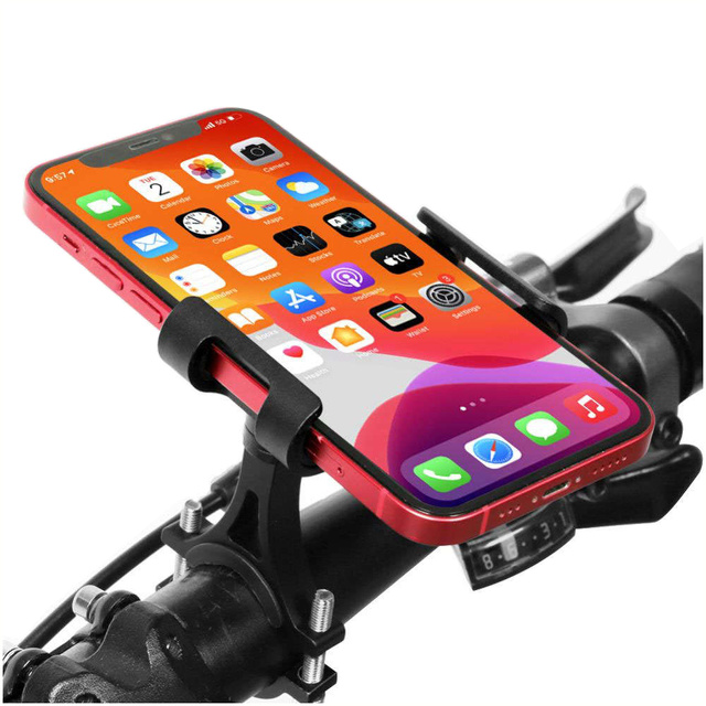 Alogy Uchwyt rowerowy Metal Bike Holder do telefonu na kierownicę do roweru motocykla hulajnogi Czarny
