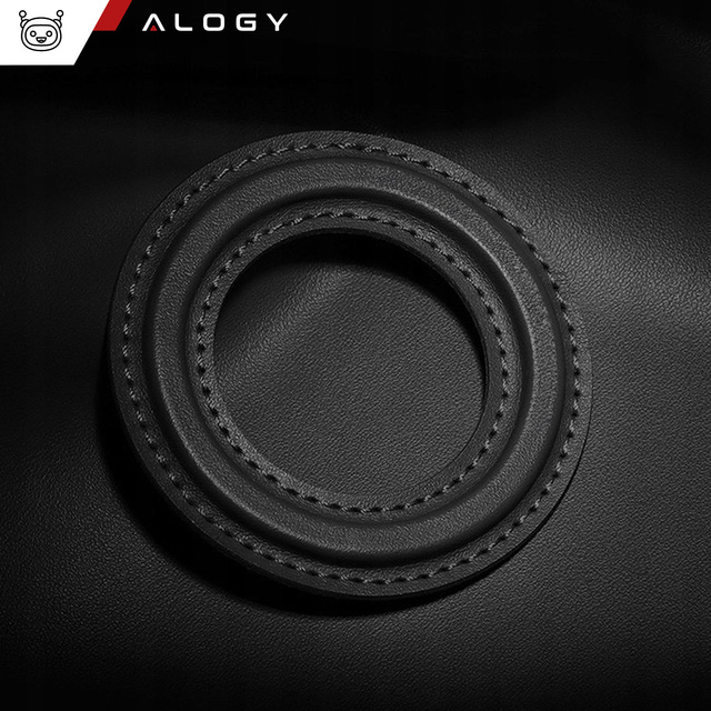 Alogy Nakładka magnetyczna Uniwersalna Blaszka Pierścień Uchwyt do MagSafe Magnetic Ring czarna