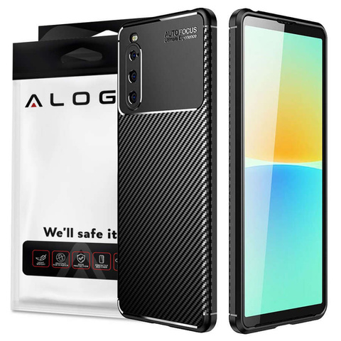 Alogy Etui na telefon obudowa ochronna Carbon Case do Sony Xperia 10 IV 2022 Black