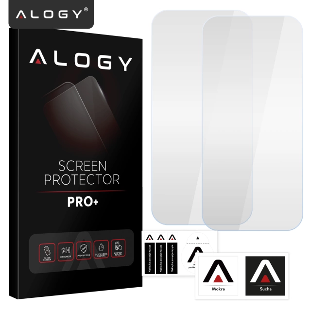 2x Szkło Hartowane Ochronne 9H do Apple iPhone 17 Air, Wzmocnione i Odporne na Zarysowania, Łatwy Montaż Bez Bąbelków, Alogy Heavy Pro+™ – Przezroczyste