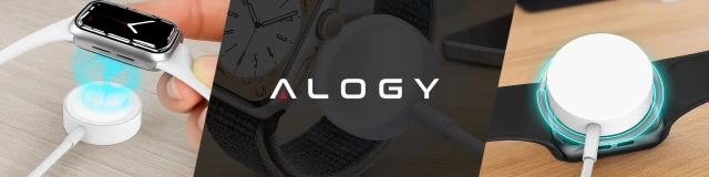 Alogy Ładowarka indukcyjna QI Charger do Apple Watch USB-C 100cm Biała