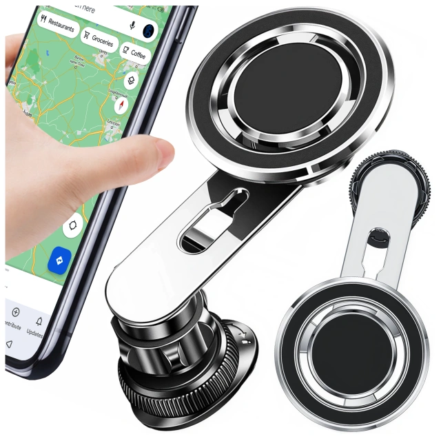 Alogy Uchwyt do samochodu samochodowy MagSafe Airvent car holder do telefonu do MagSafe na kratkę Czarny