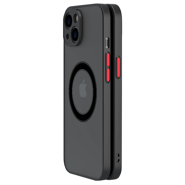 Alogy Hybrid Mag Case do MagSafe Etui do Apple iPhone 13 Mini obudowa z ochroną aparatu Black