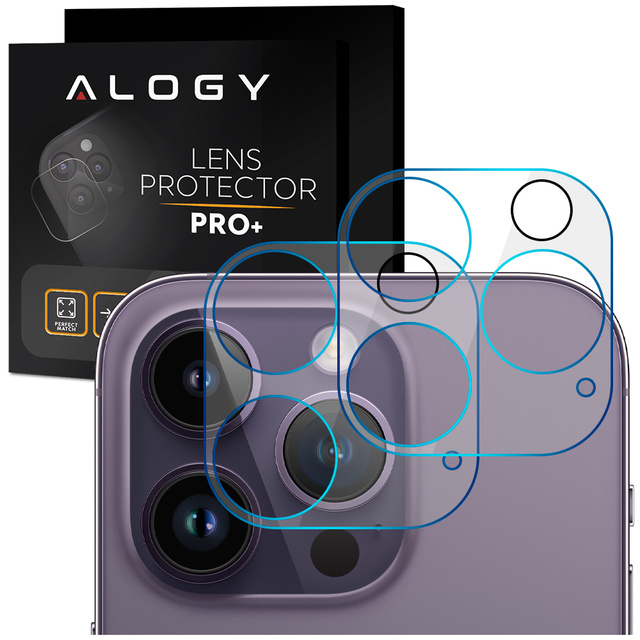 Alogy 2x Szkło hartowane do telefonu na aparat kamerę do Apple iPhone 14 Pro/ 14 Pro Max