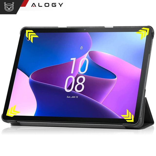 Alogy Etui na tablet do Lenovo Tab M10 3gen 3 gen 10.1” 2022 TB-328FU TB-328XU Book Cover Case Czarne