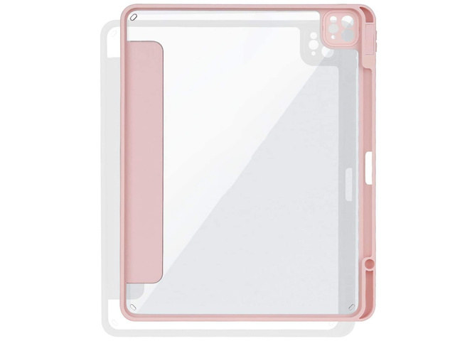 Etui magnetyczne 2w1 Alogy Magnetic Pencil Case do Apple iPad Air 6 11" 2024 / 4 2020 / 5 2022 Różowe