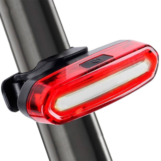 Alogy Tylna lampka rowerowa LED USB światło oświetlenie na rower Czarwone