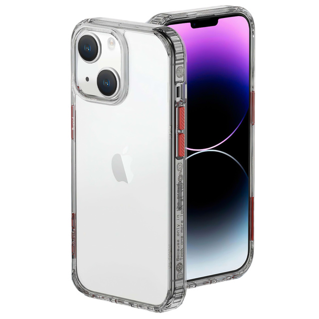 Alogy Protective Case Etui na telefon obudowa ochronna do Apple iPhone 14 Czarno-przezroczyste