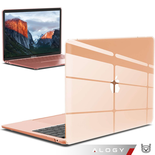 Alogy Hard Case Etui do Apple MacBook Air 13 2021 2020 M1 2019 2018 A2337 A2179 A1932 Przezroczyste