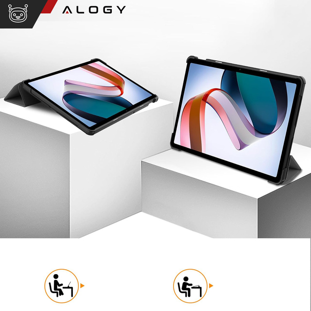 Etui na tablet do Xiaomi Redmi Pad SE 2023 11" obudowa ochronna z klapką Case Alogy Book Cover Szare