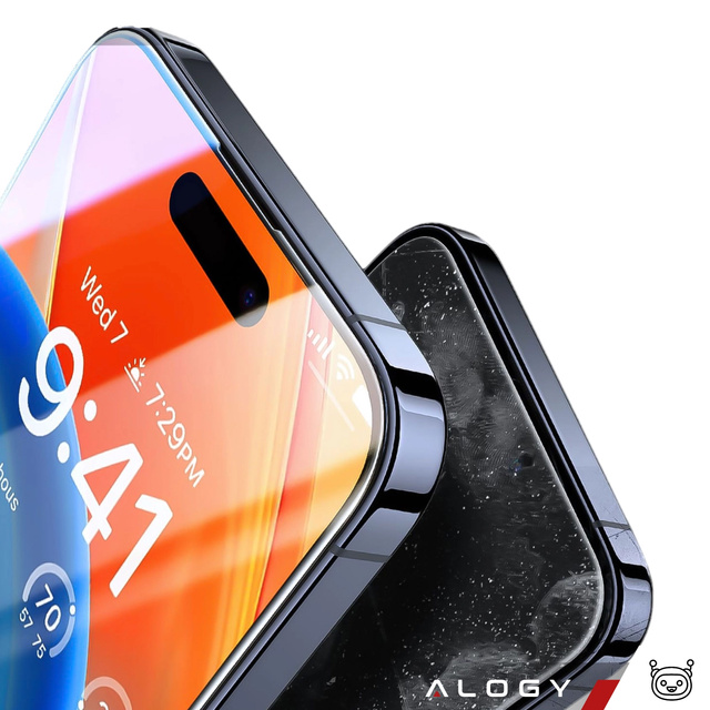 Etui pancerne czarne do Apple iPhone 15 Pro Max Alogy Defense360 Pro  + folia hydrożelowa