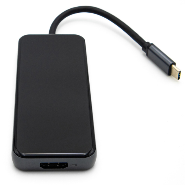 Alogy Adapter do komputera HUB 7w1 przejściówka HDMI 3x USB USB-C SD/TF