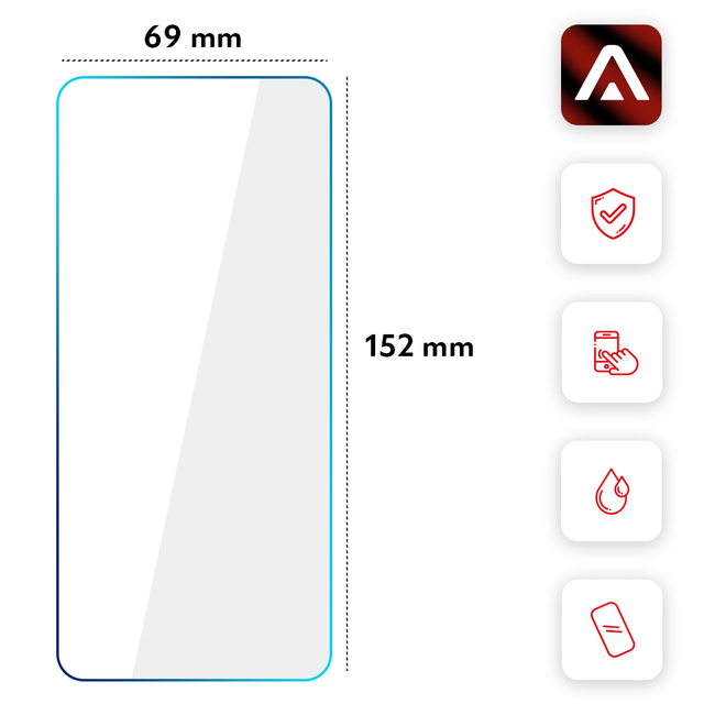 Alogy Szkło hartowane do telefonu na ekran do Motorola Edge 30
