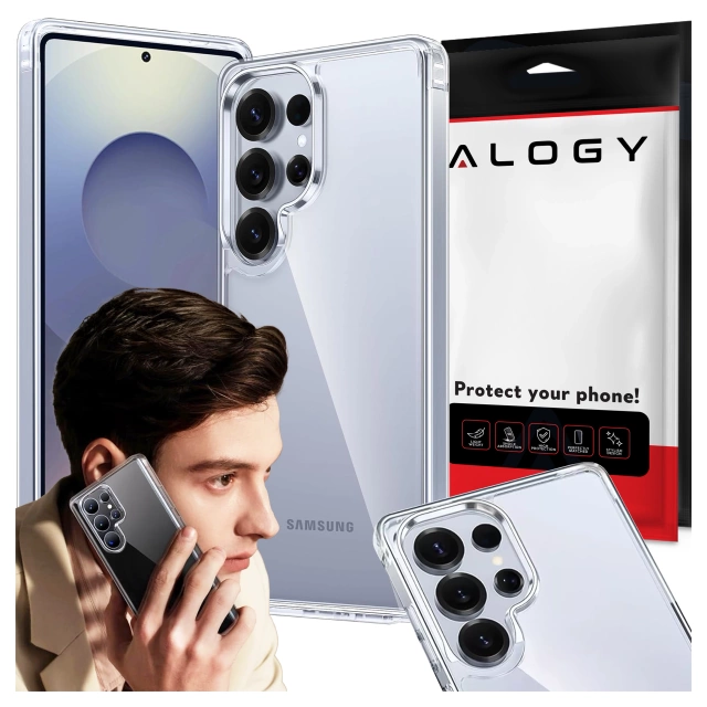 Etui do Samsung Galaxy S25 Ultra obudowa ochronna na telefon Alogy HybridShield™️ Case Przezroczyste