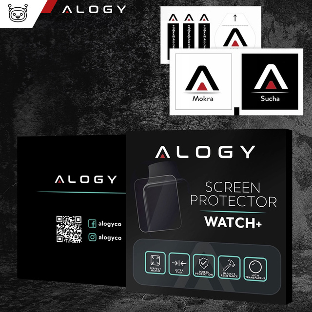 Alogy Screen Protector Watch+ 2x Szkło Hartowane ochronne na smartwatch do Samsung Galaxy Watch 6 Classic 47mm