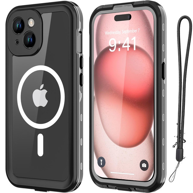 Etui do Samsung Galaxy S24 pancerne obudowa + folia na ekran hydrożelowa Case 360 Defense Pro Alogy czarne