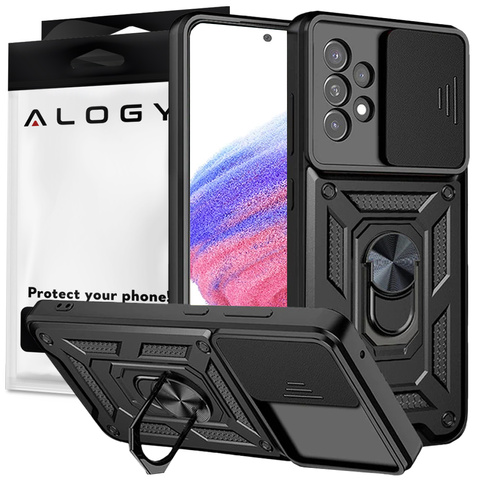 Alogy Camshield Stand Ring Etui na telefon z osłonką na aparat do Samsung Galaxy A53 / A53 5G