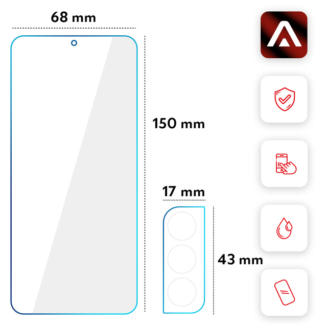 3x Szkło hartowane na ekran 9h + 2x Szkło na obiektyw Alogy Glass Pack do Samsung Galaxy S21 FE