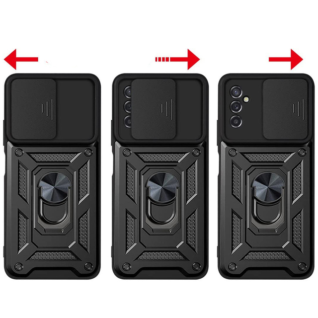 Alogy Etui na telefon Camshield Stand Ring z osłonką na aparat do Samsung Galaxy M52