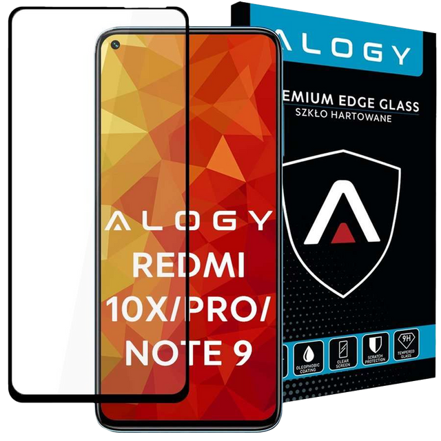 Alogy Szkło na telefon CF Full Glue do Xiaomi Redmi 10X/ 10X Pro/ Note 9