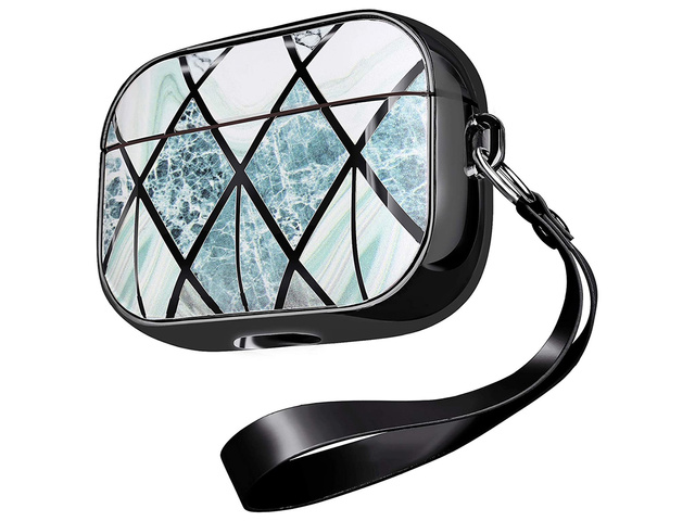 Alogy Etui ochronne do słuchawek 360 do Apple AirPods Pro Marble Black