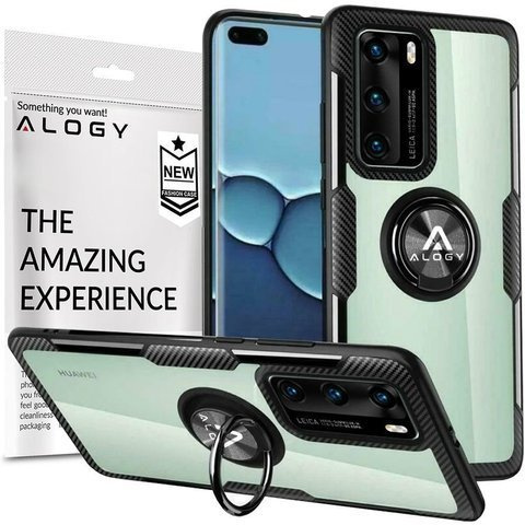 Etui na telefon Alogy Armor Ring Holder do Huawei P40 czarne