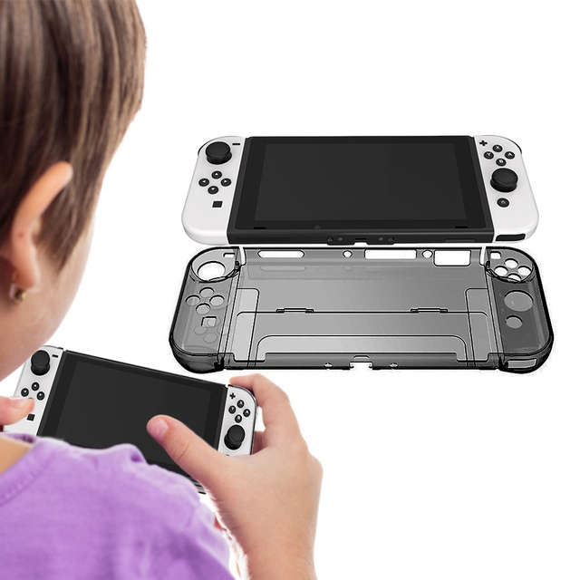 Alogy Ochronne etui do konsoli wstrząsoodporne do Nintendo Switch OLED Czarne