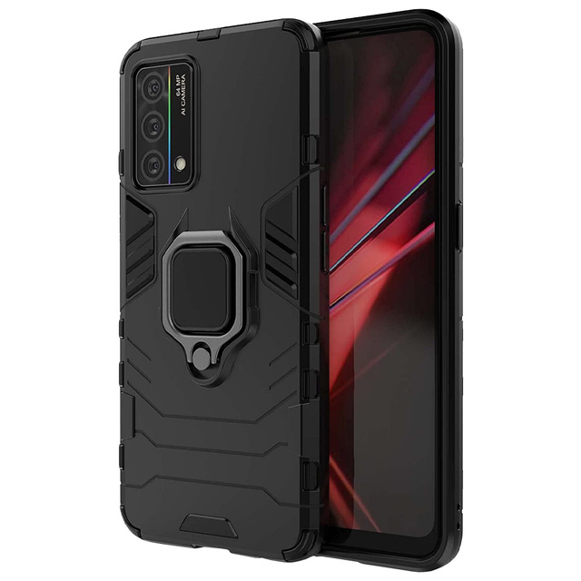 Alogy Etui na telefon Stand Ring Armor do Realme GT Master Edition Czarne