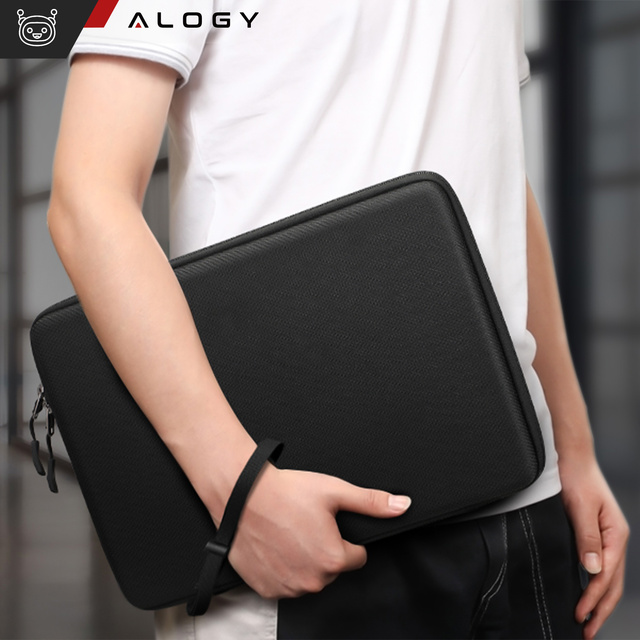 Alogy Hard Foam Bag Torba na laptopa, MacBooka Air Pro 13.3" etui ochronne do laptopów 13-14" Czarna