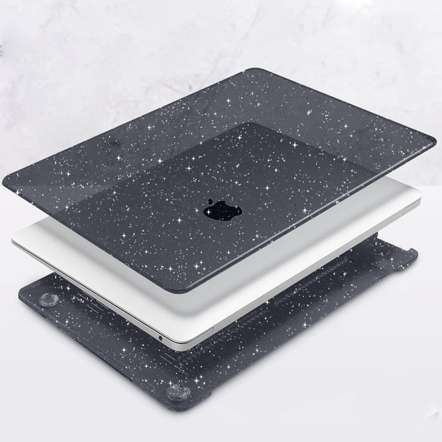 Alogy Etui Hard Case do Apple MacBook Air 13 M1 2020 Glitter Black