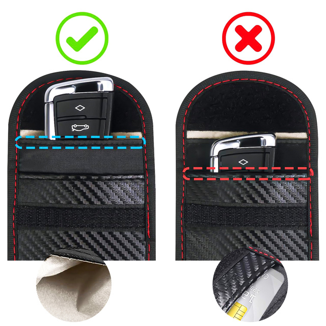 Alogy Antykradzieżowe etui na klucze pokrowiec blokujący sygnał 13x8.2cm