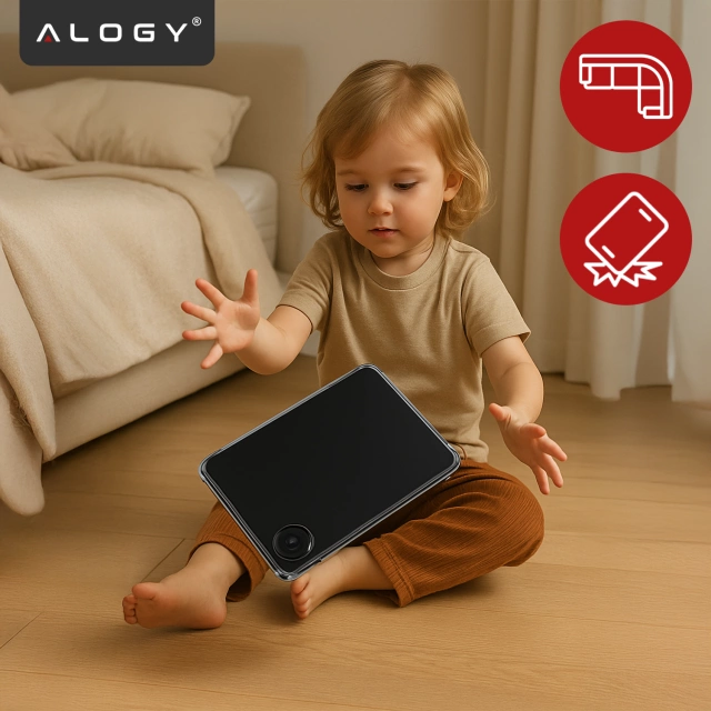 Etui do Redmi Pad SE 8.7" Przezroczyste, Ochronne, Hybrydowe, Wzmocnione Narożniki, Smukłe i Lekkie, Alogy FlexiShield™ ShockProof Case