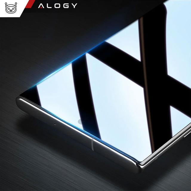 Alogy Szkło na ekran Full Glue case friendly do Samsung Galaxy S24 Ultra Czarne