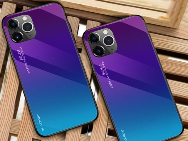 Etui na telefon Alogy Aurora do iPhone 11 Pro Max fioletowo-niebieskie 03