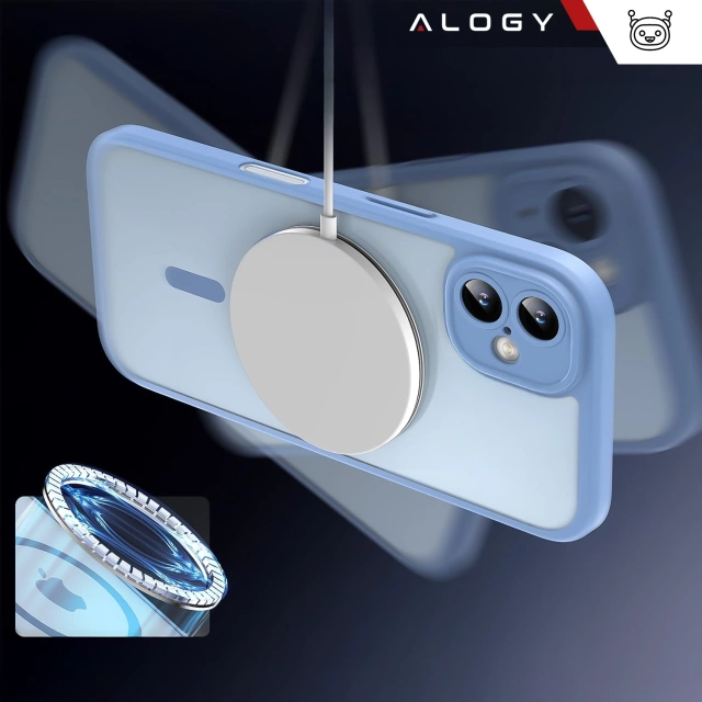 3w1 Zestaw Etui Hybrydowe + Szkło hartowane do Apple iPhone 16 obudowa ochronna Hybrydowe MagSafe z ochroną obiektywu case na telefon Alogy 3in1 Case Pack Sky Blue Niebieskie