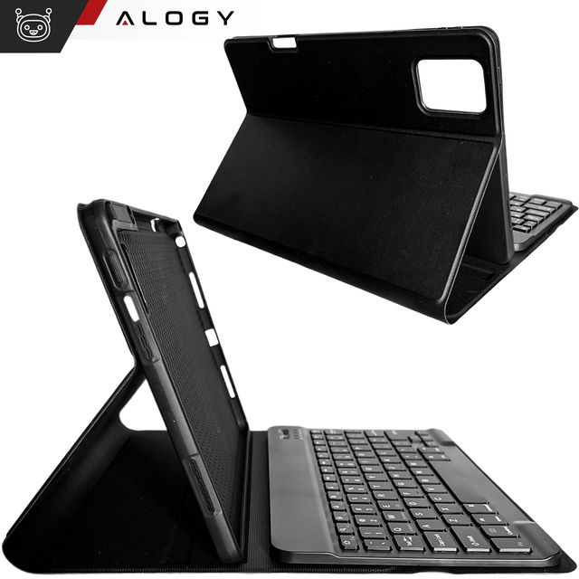 Etui z klawiaturą do Lenovo Tab K11 K11E 11” M11 10.95" TB330FU / TB330XU / TB331FC klawiatura Bluetooth case Alogy Czarne