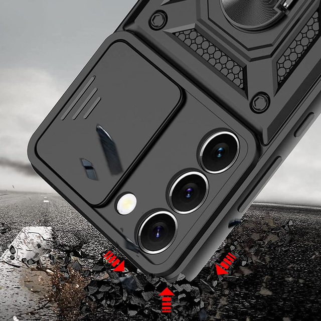 Alogy Camshield Stand Ring Etui na telefon z osłonką na aparat do Samsung Galaxy S23 Plus