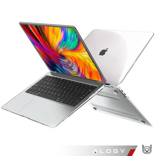 Alogy Hard Case Etui do Apple MacBook Air 13 2021 2020 M1 2019 2018 A2337 A2179 A1932 Przezroczyste