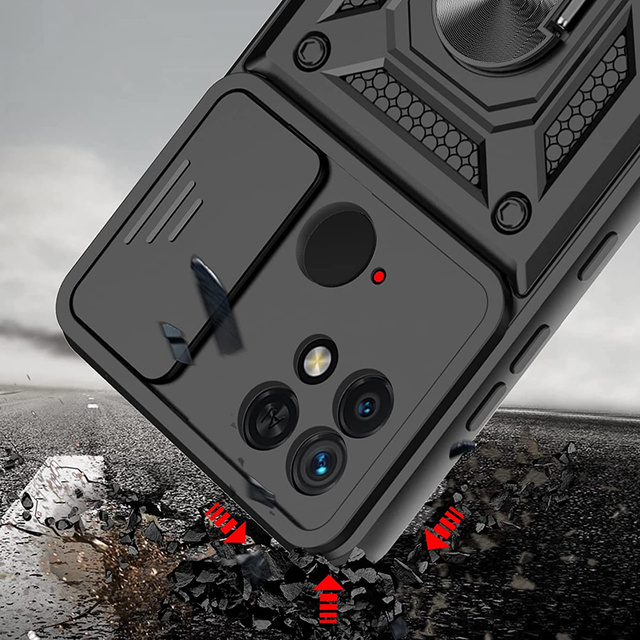 Alogy Camshield Stand Ring Etui na telefon z osłonką na aparat do Xiaomi Redmi 10c