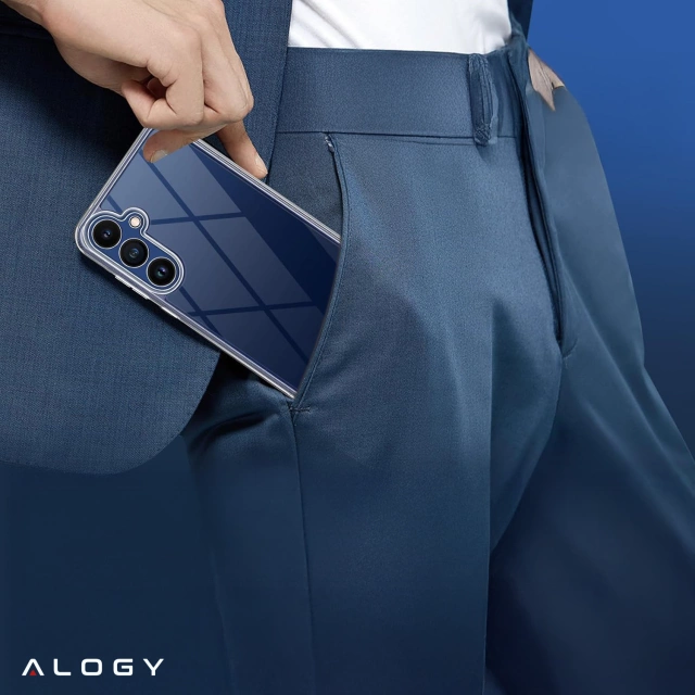 Etui Przezroczyste do Samsung Galaxy S25, Podwyższone Krawędzie, Idealne Dopasowanie, PC + TPU, Alogy HybridShield™ Case