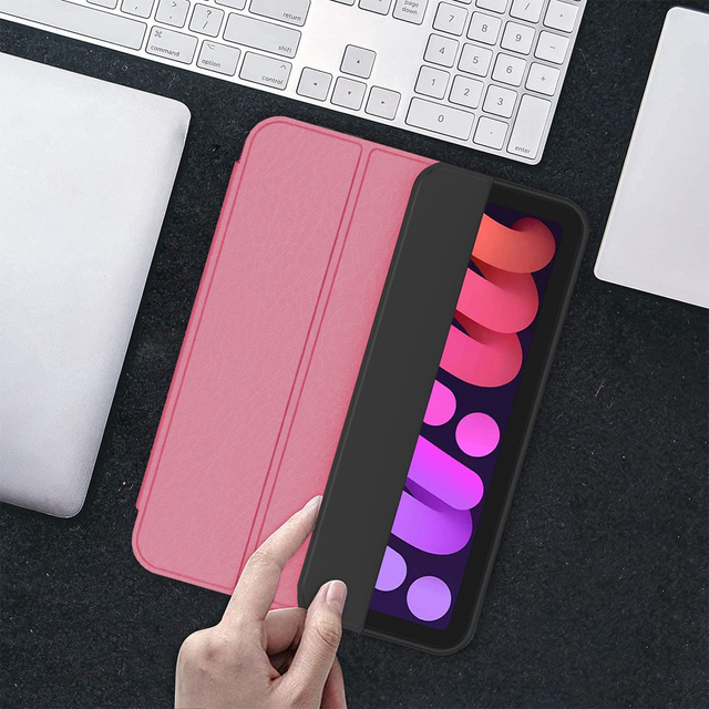 Alogy Etui na tablet Smart Pencil Case do Apple iPad Mini 6 2021 Różowe