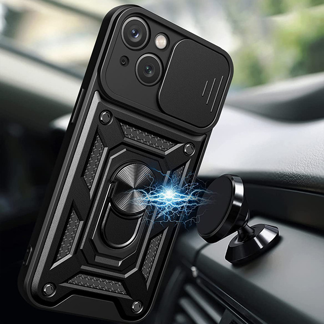 Alogy Camshield Stand Ring Etui na telefon z osłonką na aparat do Apple iPhone 14