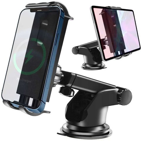 Alogy Uchwyt samochodowy uniwersalny na szybę na deskę rozdzielczą do telefonu tabletu Czarny