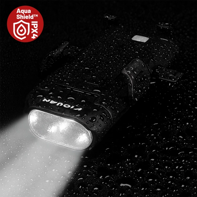 Alogy 4w1 Uchwyt rowerowy na telefon + lampka przednia + dzwonek na rower + Powerbank 3000mAh Bicycle Front Light
