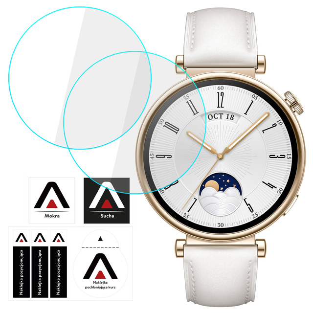 Alogy Screen Protector Watch+ 2x Szkło Hartowane ochronne na smartwatch do Huawei Watch GT 4 41mm