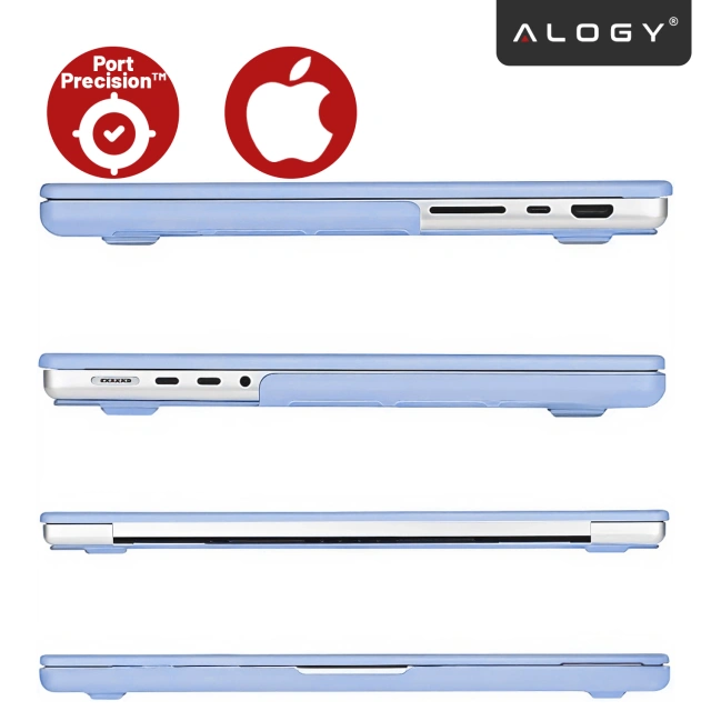 Etui do Apple Macbook Pro 14 2021-2024 (M1/M2/M3/M4) – elastyczna, matowa obudowa ochronna, lekka i odporna – Alogy AirGuard™ Lawendowy