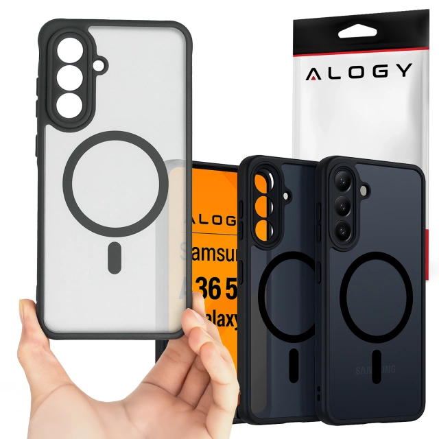 Etui do Samsung Galaxy A36 5G obudowa ochronna na telefon Alogy Matte HybridShield™️ Case Matowe Czarne