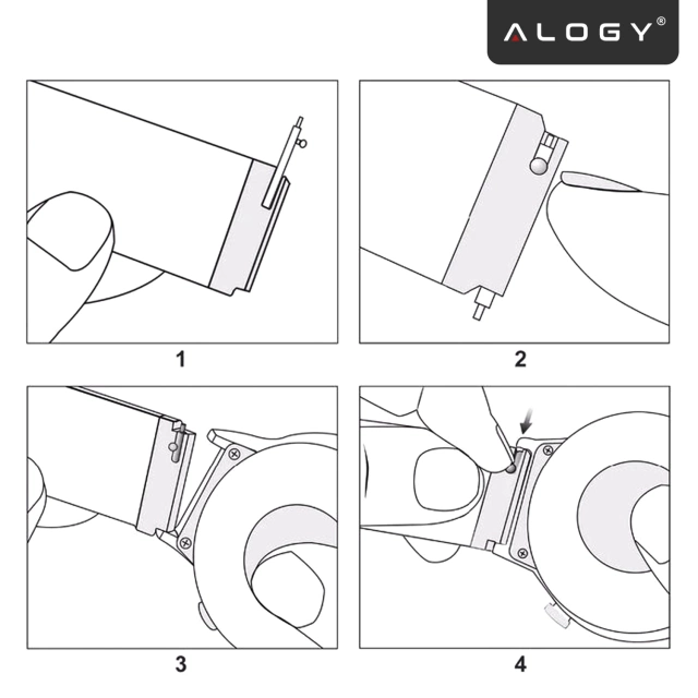 Alogy Bransoleta Steel Simple pasek stal nierdzewna do smartwatcha 20mm Srebrna